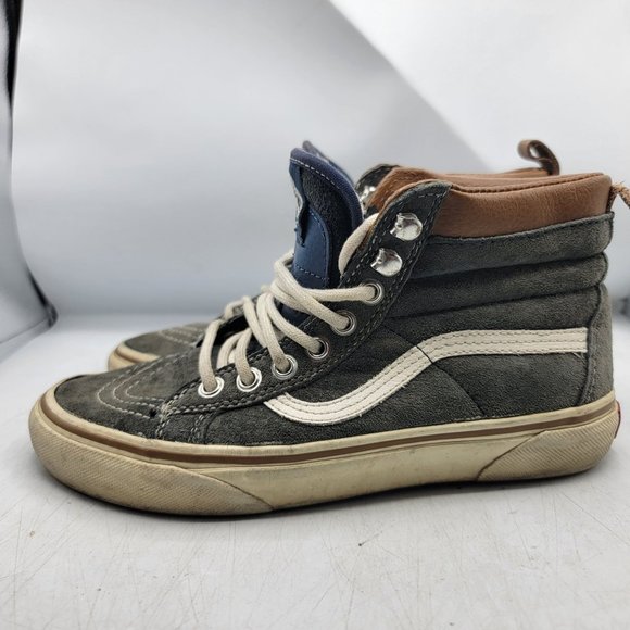 Vans Sk8 Hi Womens 6.5 Blue Sneaker Shoes Casual Outdoors Comfort Warm - Picture 5 of 14